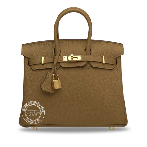 Hermès Birkin 25cm Bronze Dor¬é Togo GHW