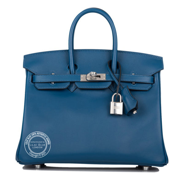 Hermès Birkin 25cm Deep Blue Swift PHW
