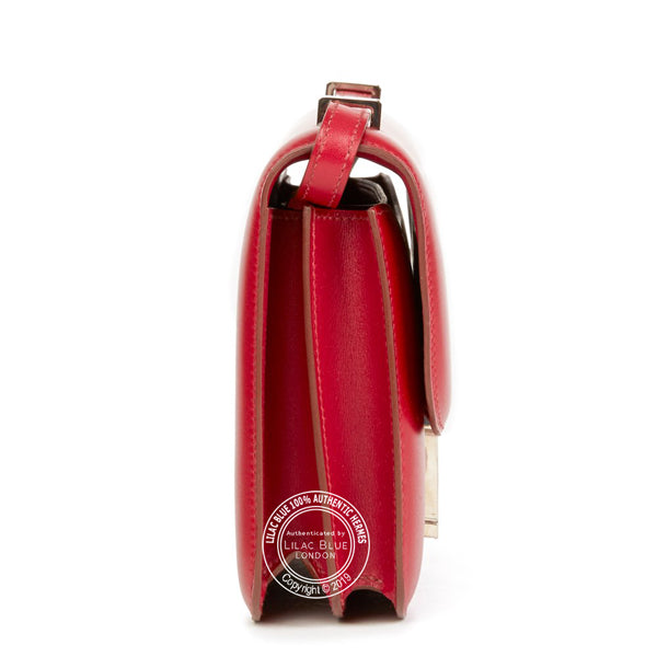 Hermès Constance 25cm Rubis Elan Tadelakt PHW - Preloved