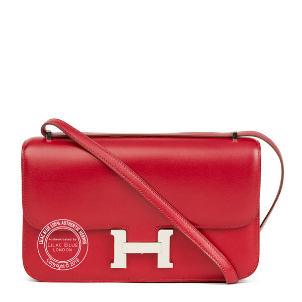 Hermès Constance 25cm Rubis Elan Tadelakt PHW - Preloved