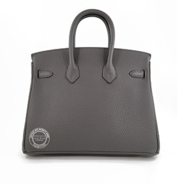 Hermès Birkin 25cm Etain Togo GHW