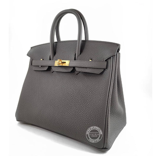 Hermès Birkin 25cm Etain Togo GHW