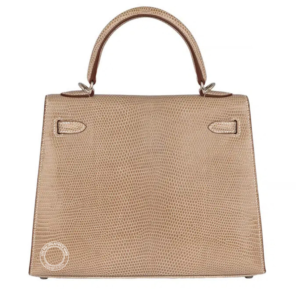 Hermès Kelly 25cm Ficelle Lizard PHW