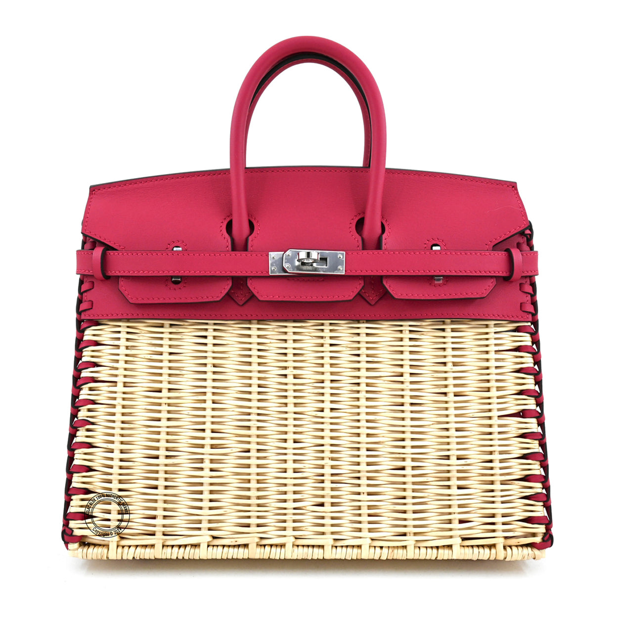 Hermès Birkin 25cm Framboise Picnic Swift/Osier PHW