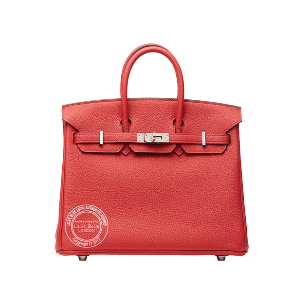 Hermes Birkin 25cm Geranium Togo PHW