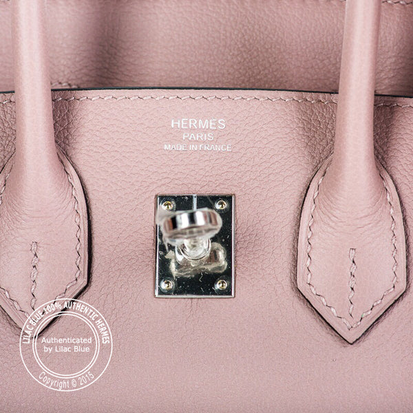 Hermès Birkin 25cm Glycine Evercolor PHW
