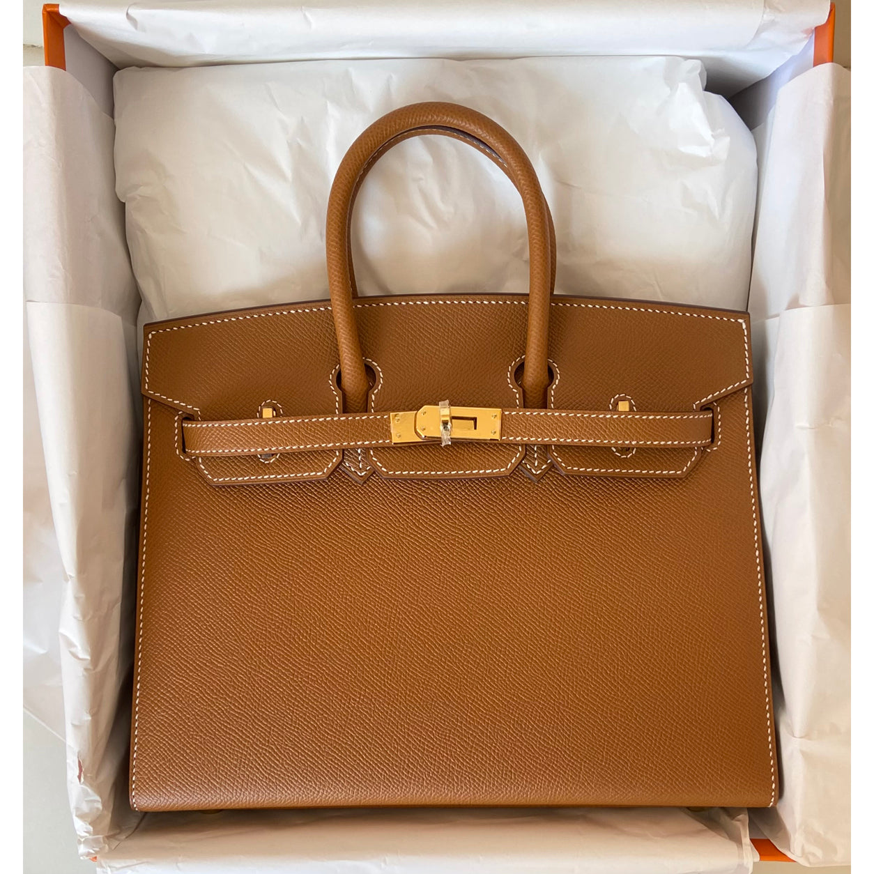 Hermès Birkin 25cm Gold Epsom Sellier GHW