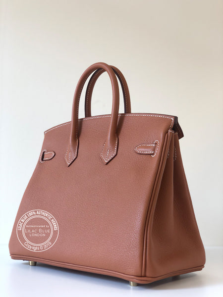 Hermes Birkin 25cm Gold Novillo GHW