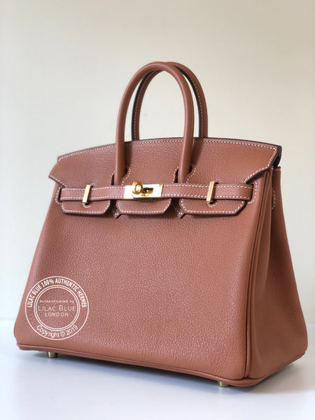 Hermes Birkin 25cm Gold Novillo GHW