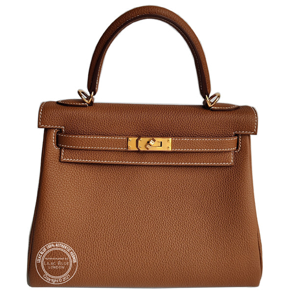 Hermès Kelly 25cm Gold Togo GHW