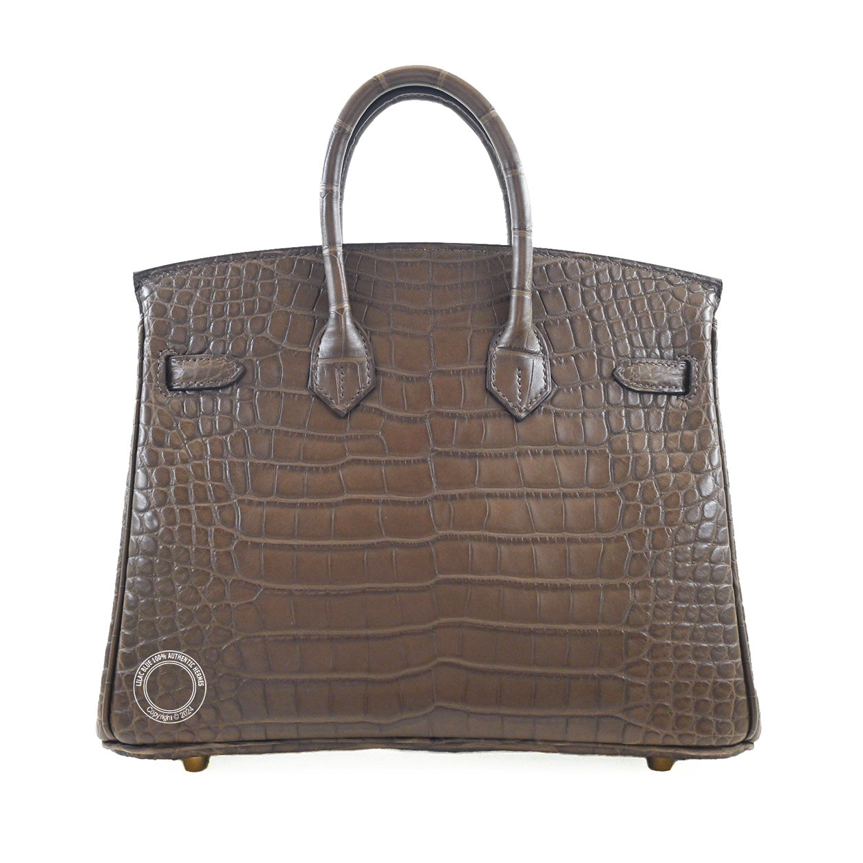 Hermès Birkin 25cm Gris Elephant Matte Alligator GHW