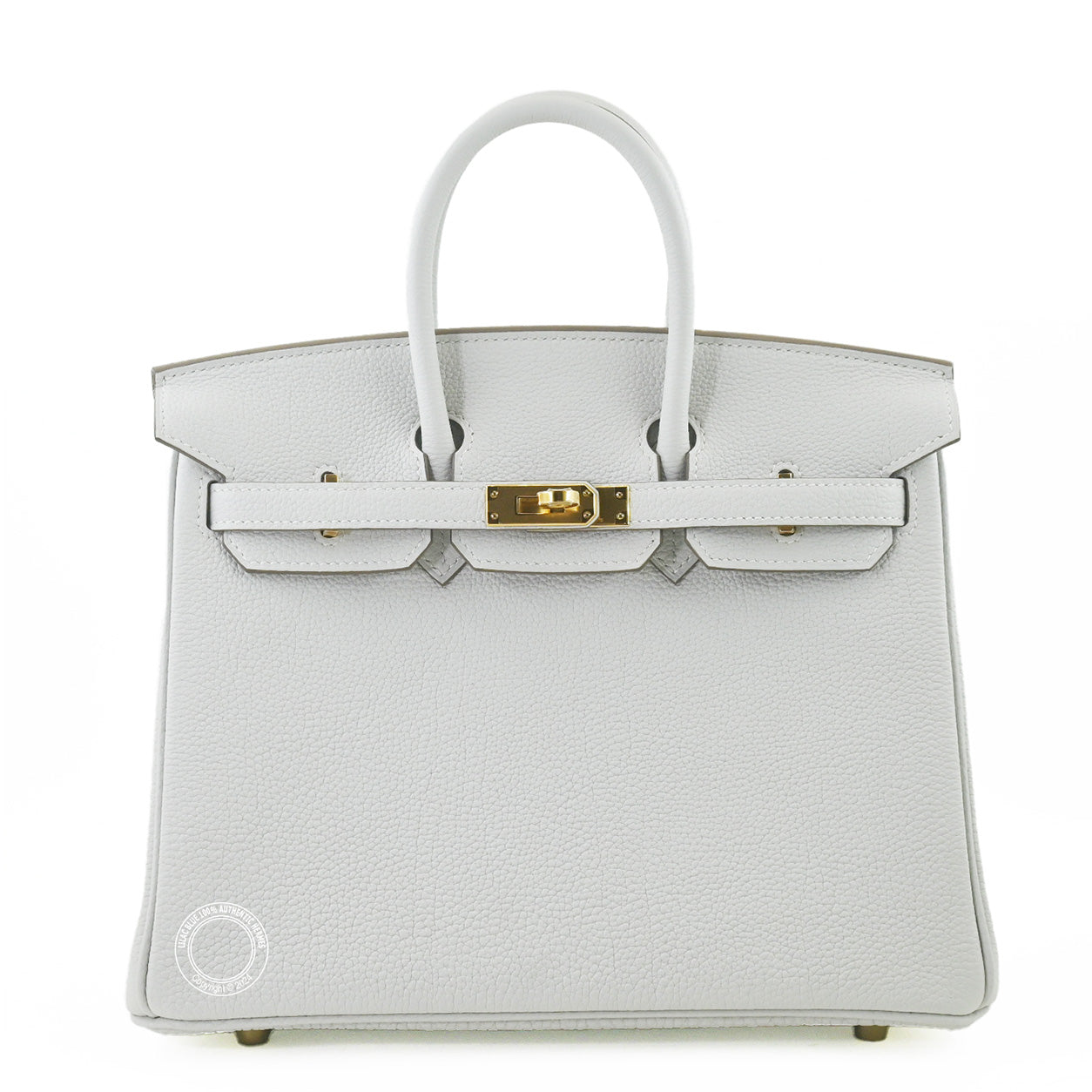 Hermès Birkin 25cm Gris Pale Togo GHW