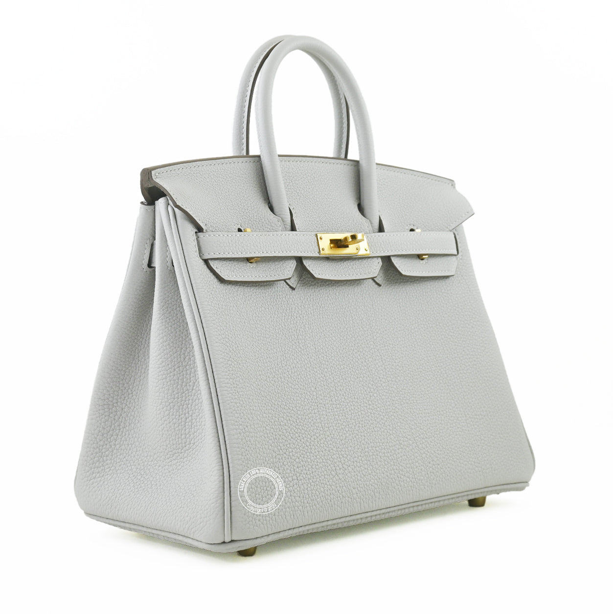 Hermès Birkin 25cm Gris Pale Togo GHW