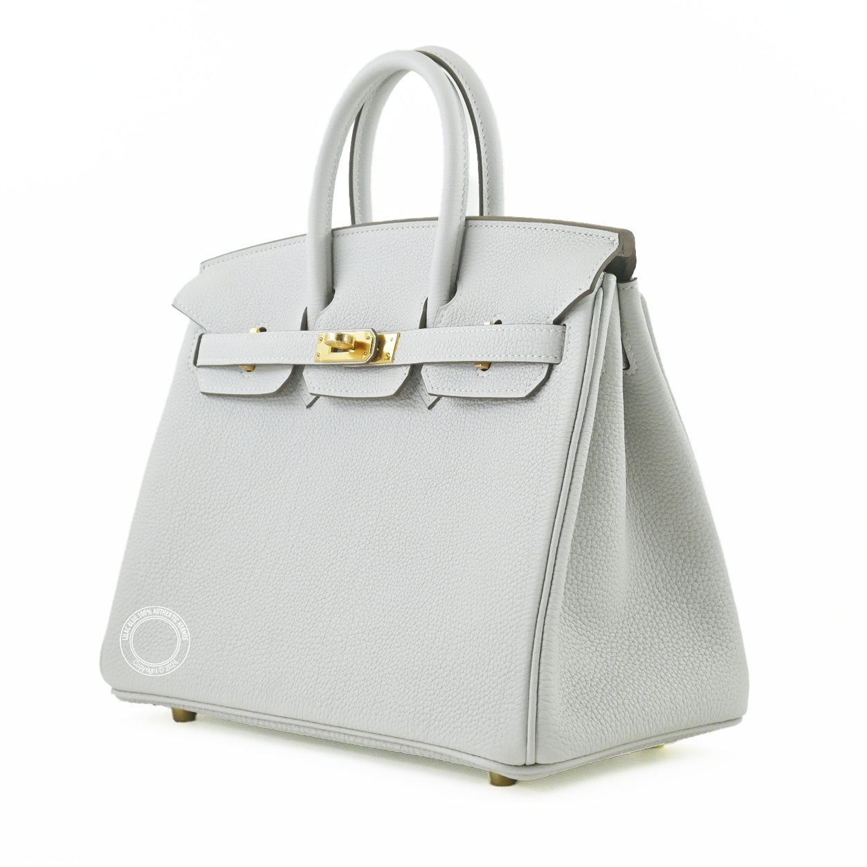 Hermès Birkin 25cm Gris Pale Togo GHW