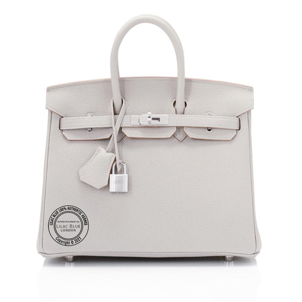 Hermès Birkin 25cm Gris Perle Togo PHW