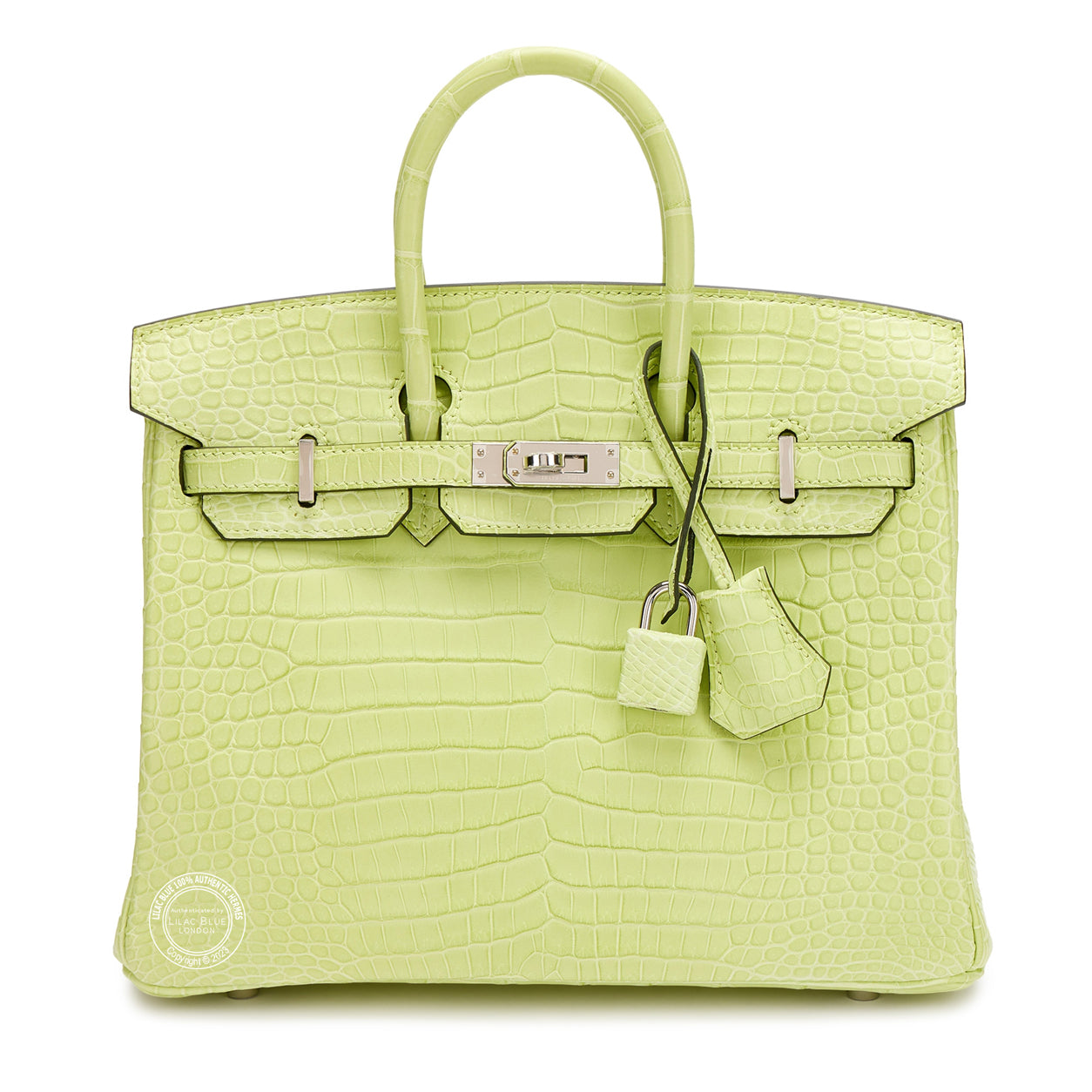 Hermès Birkin 25cm Jaune Bourgeon Matte Croc PHW