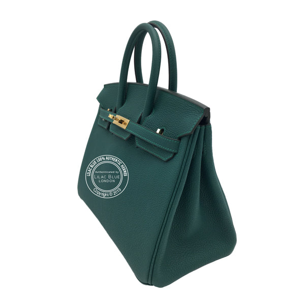 Hermès Birkin 25cm Malachite Togo GHW