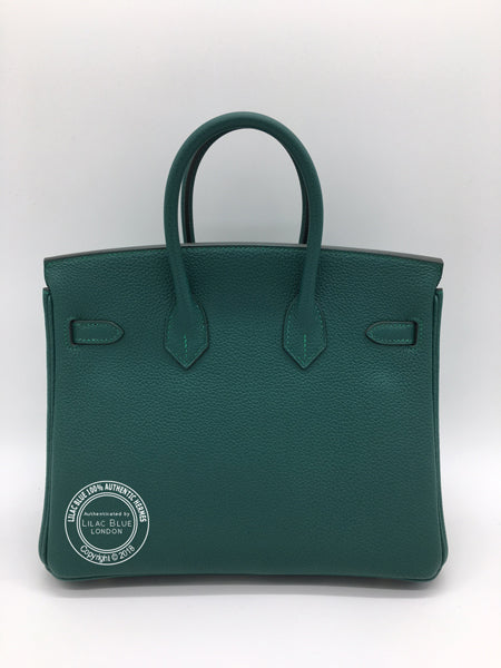 Hermès Birkin 25cm Malachite Togo GHW