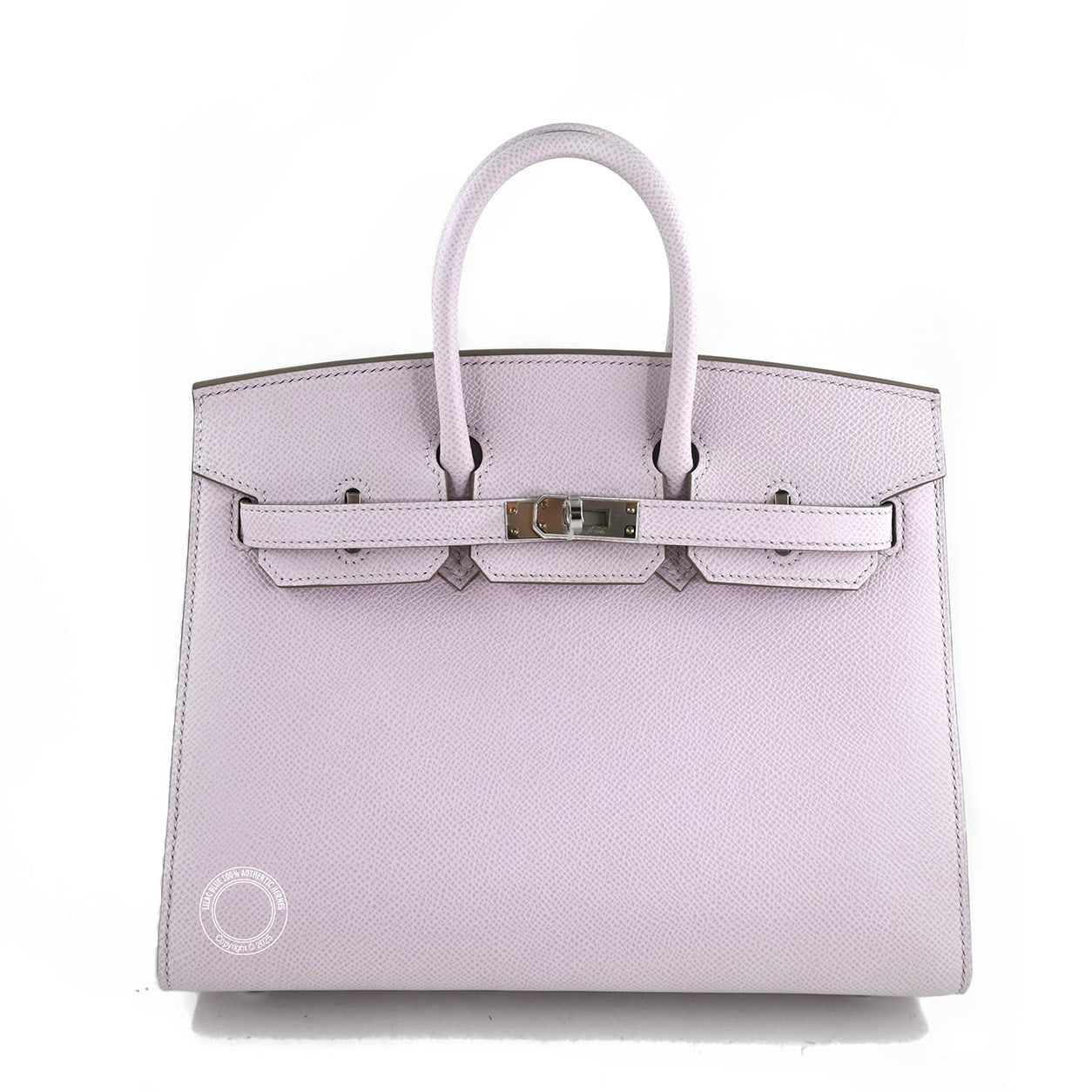 Hermes Birkin 25cm Mauve Pale Sellier Epsom PHW