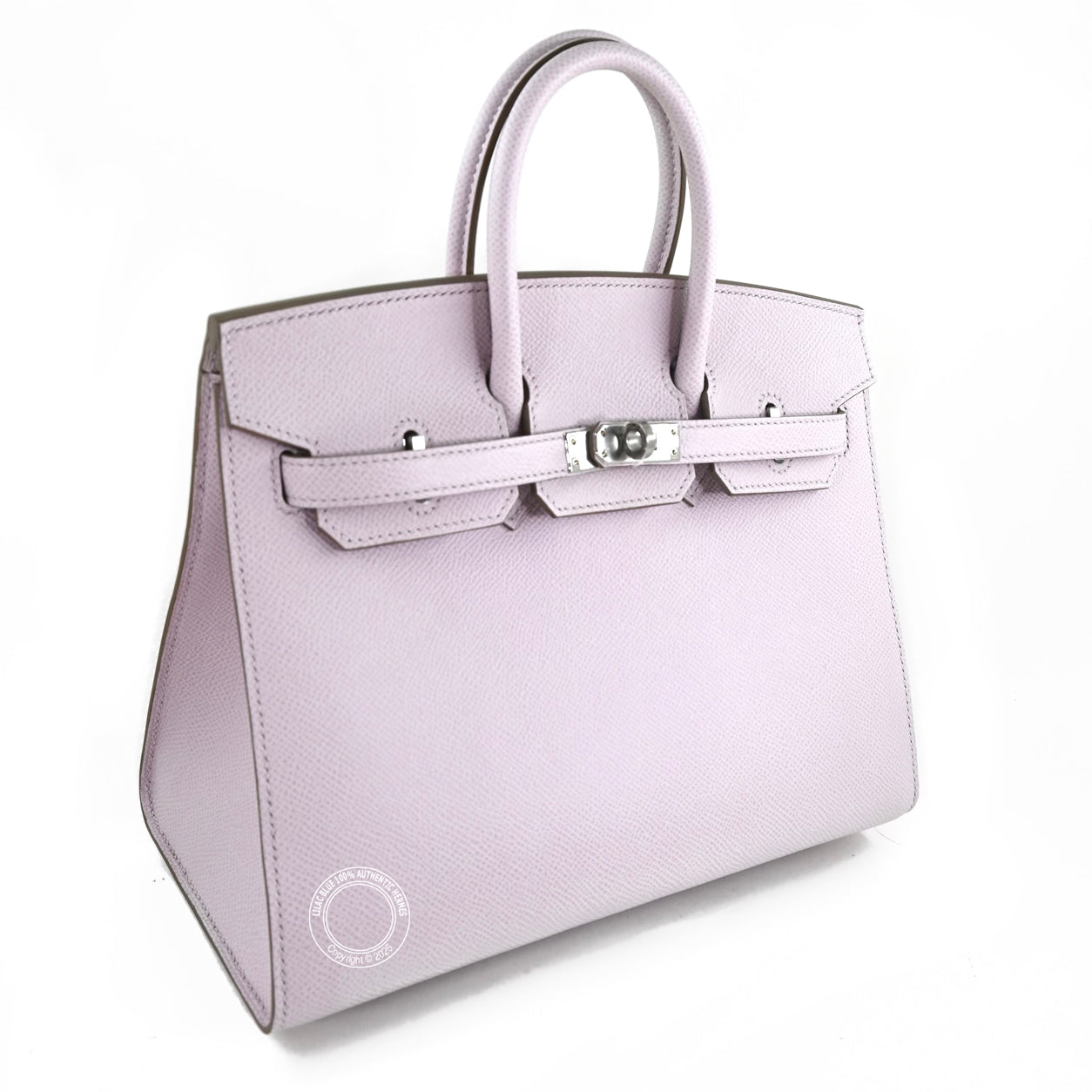 Hermes Birkin 25cm Mauve Pale Sellier Epsom PHW