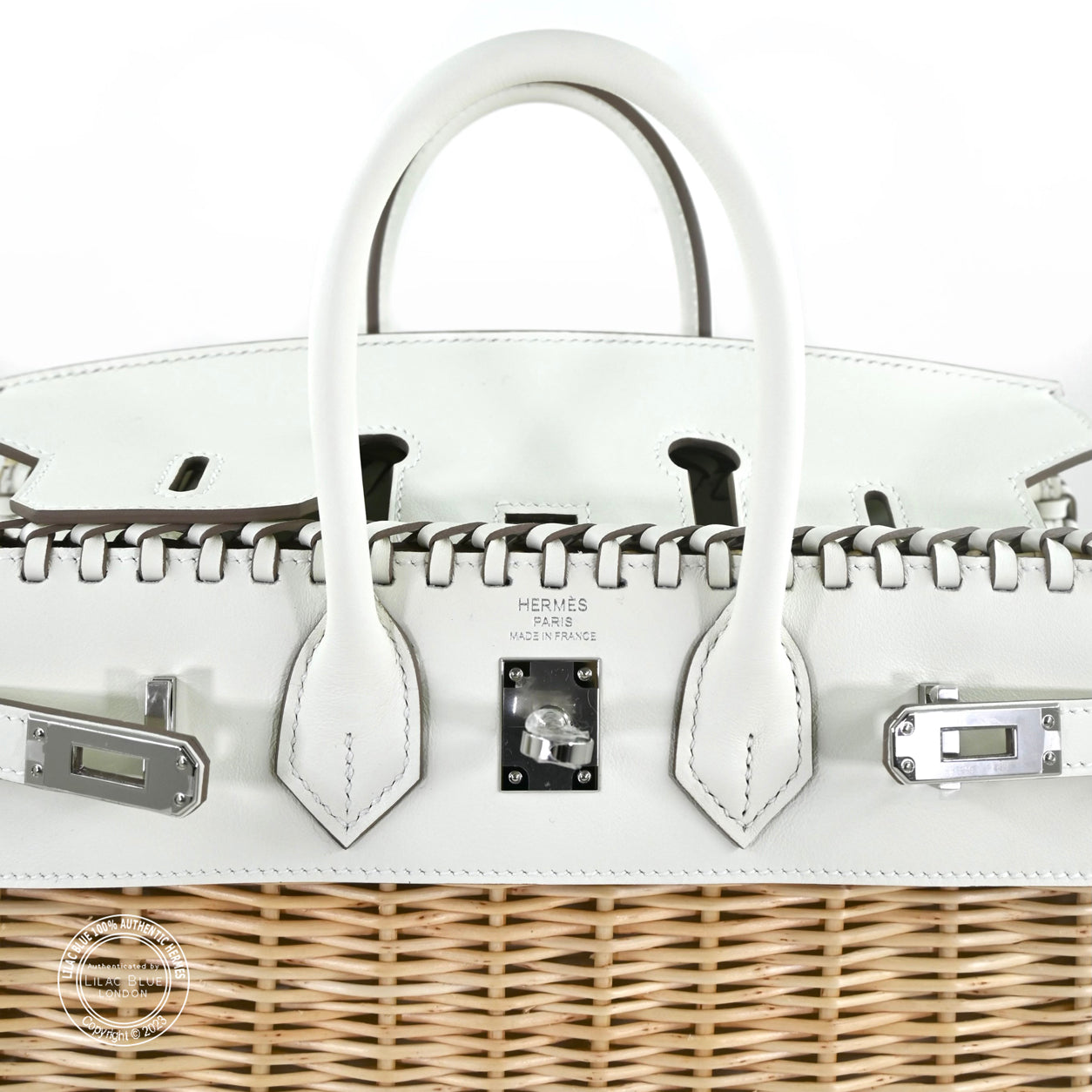 Hermes Birkin 25cm Mushroom Picnic Swift/Osier PHW