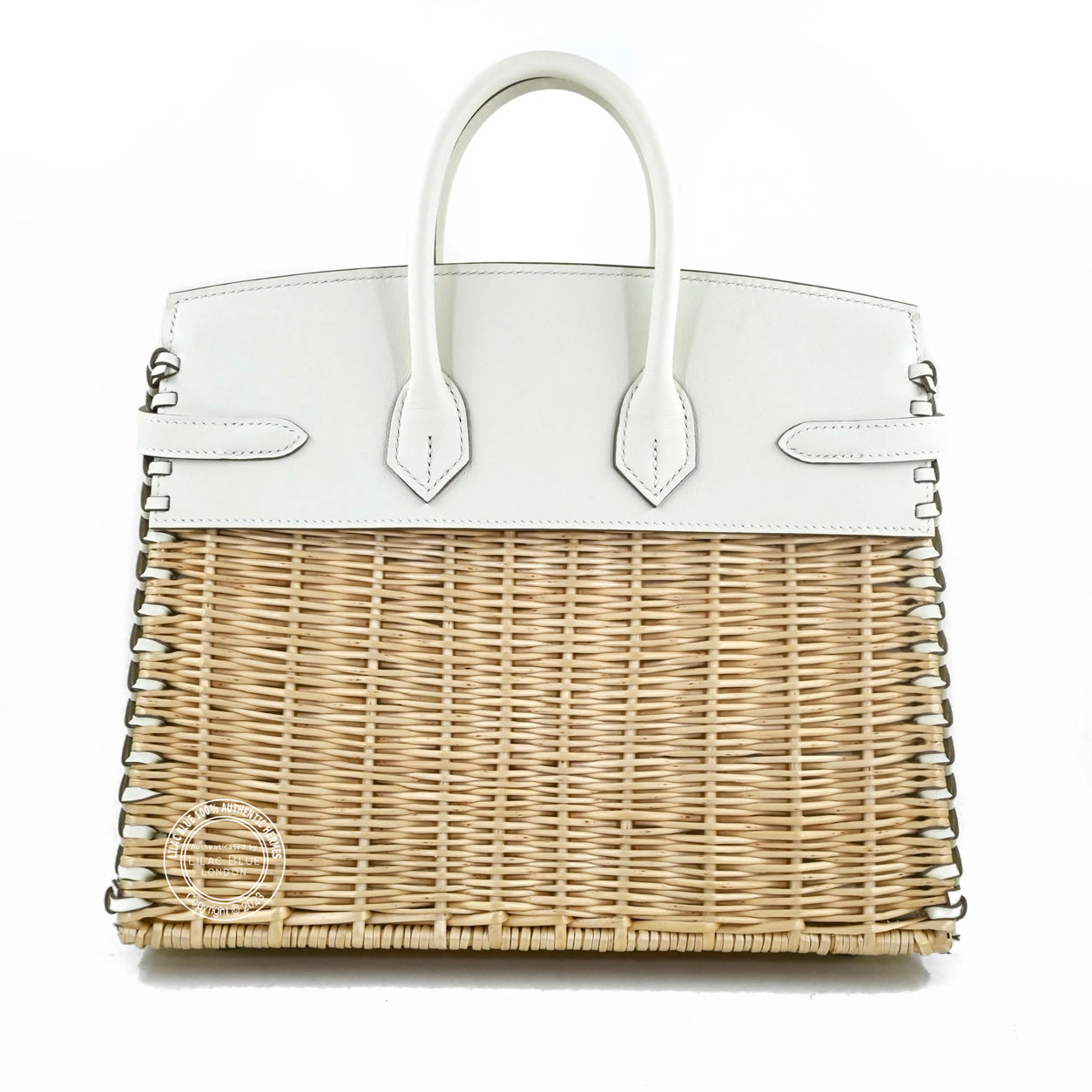 Hermes Birkin 25cm Mushroom Picnic Swift/Osier PHW