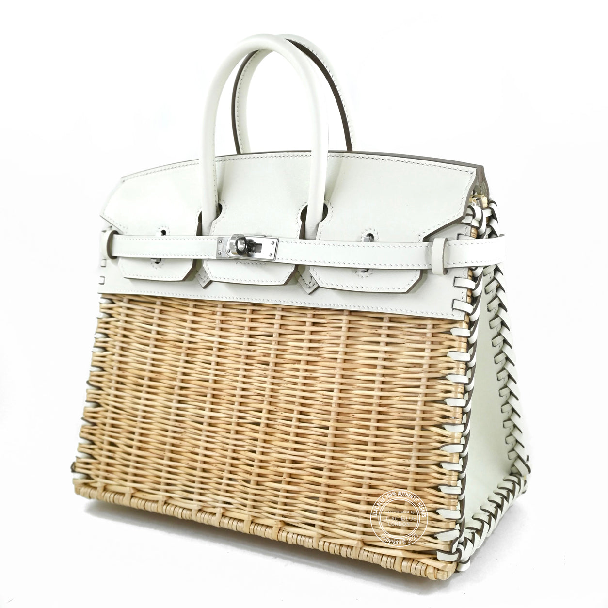 Hermes Birkin 25cm Mushroom Picnic Swift/Osier PHW