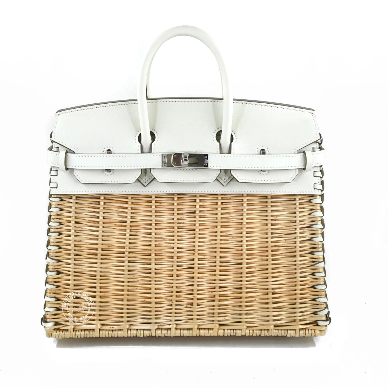 Hermes Birkin 25cm Mushroom Picnic Swift/Osier PHW