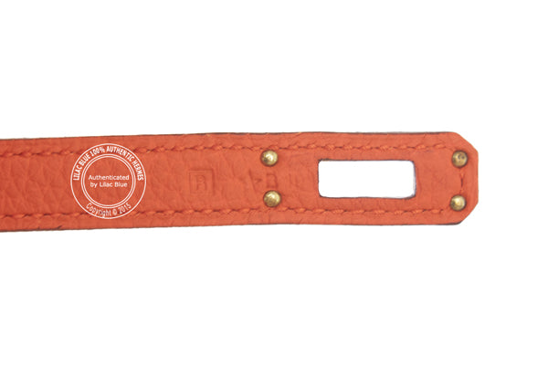 Hermès Birkin 25cm Orange Togo GHW - Preloved