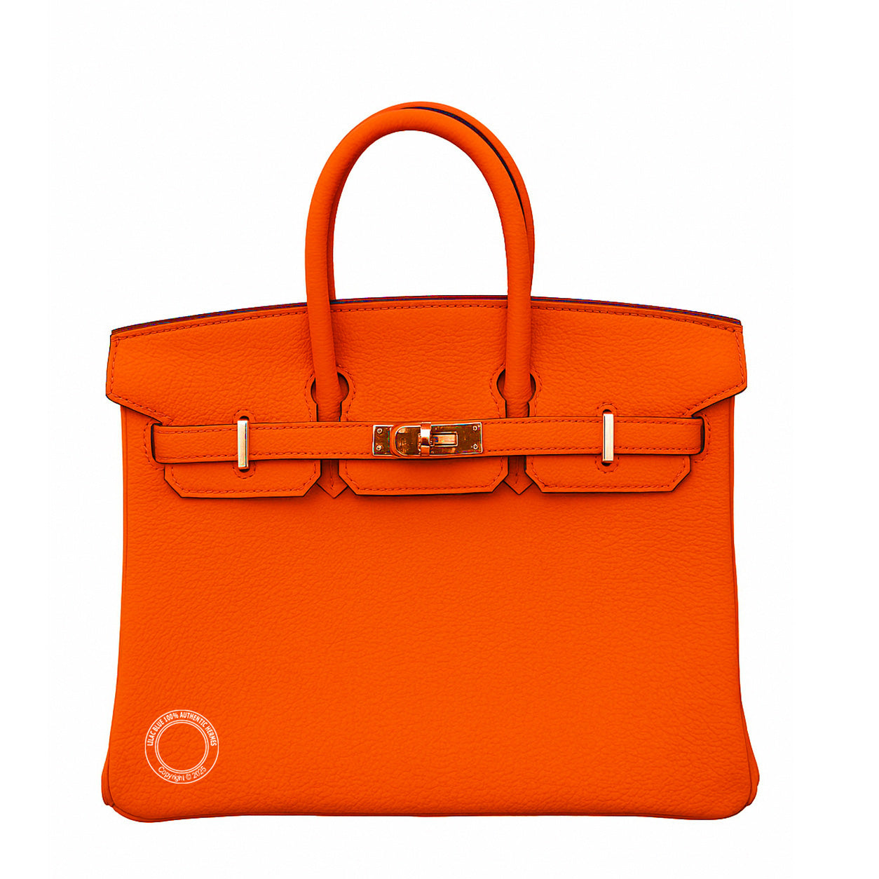 Hermes Birkin 25cm Orange Minium Togo PHW