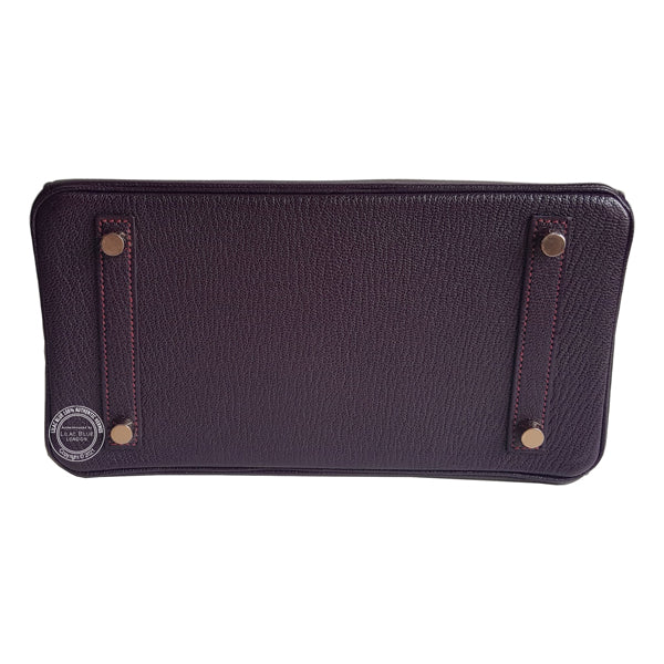 Hermès Birkin 25cm Raisin/Rouge Grenat HSS Chevre RGHW
