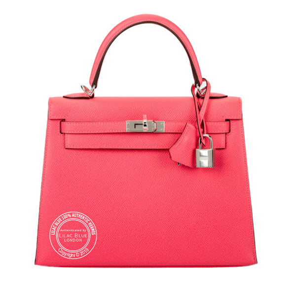 Hermès Kelly 25cm Rose Azalee Epsom PHW
