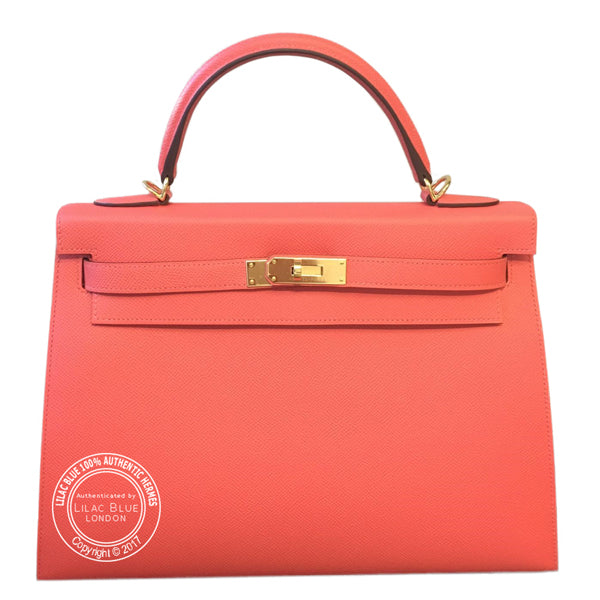 Hermès Kelly 25cm Rose Jaipur Epsom GHW