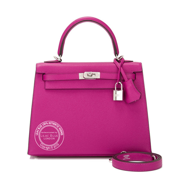 Hermès Kelly 25cm Rose Pourpre Epsom PHW
