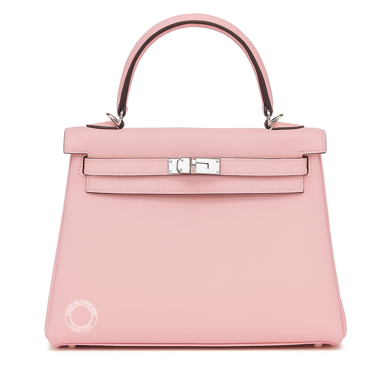 Hermes Kelly 25cm Rose Sakura Swift PHW