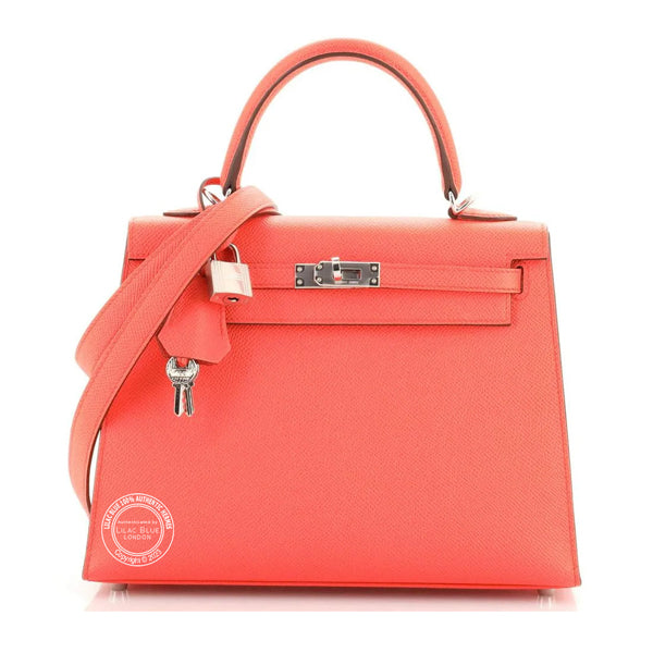 Hermès Kelly 25cm Rose Texas Epsom PHW