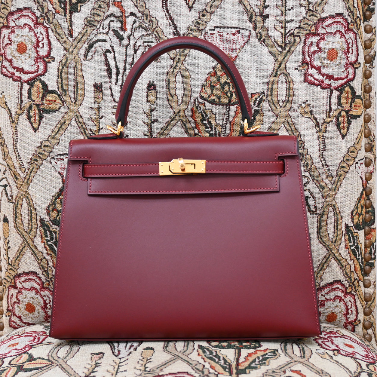 Hermes Kelly 25cm Rouge H HSS Sombrero GHW