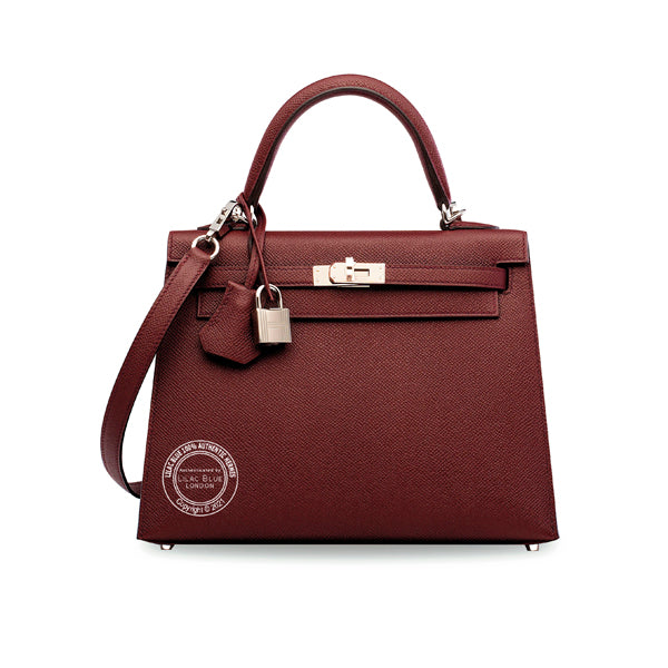 Hermès Kelly 25cm Rouge H Epsom PHW