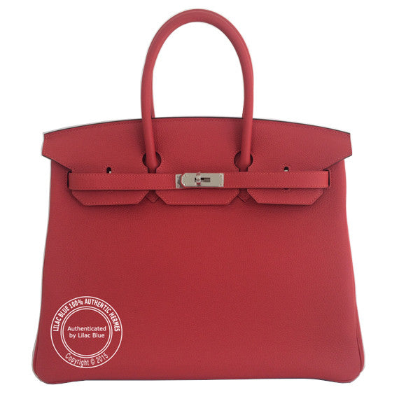 Hermès Birkin 25cm Rouge Pivoine Togo PHW
