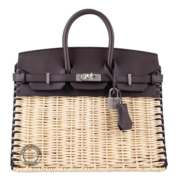 Hermès Birkin 25cm Rouge Sellier Picnic Swift/Osier PHW
