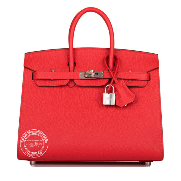 Hermès Birkin 25cm Rouge de Coeur Sellier Epsom PHW