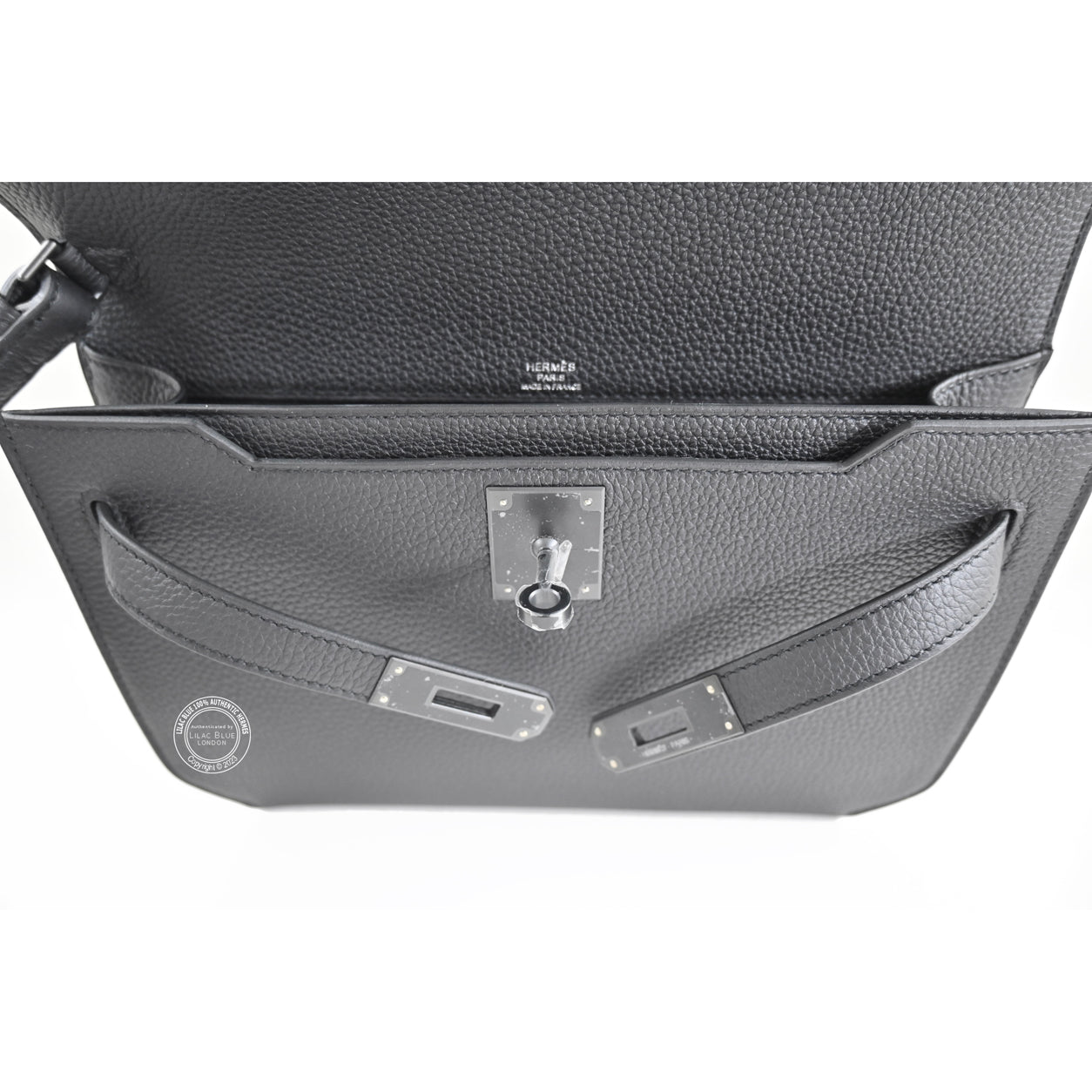 Hermès Kelly Depeche 25 So Black Togo