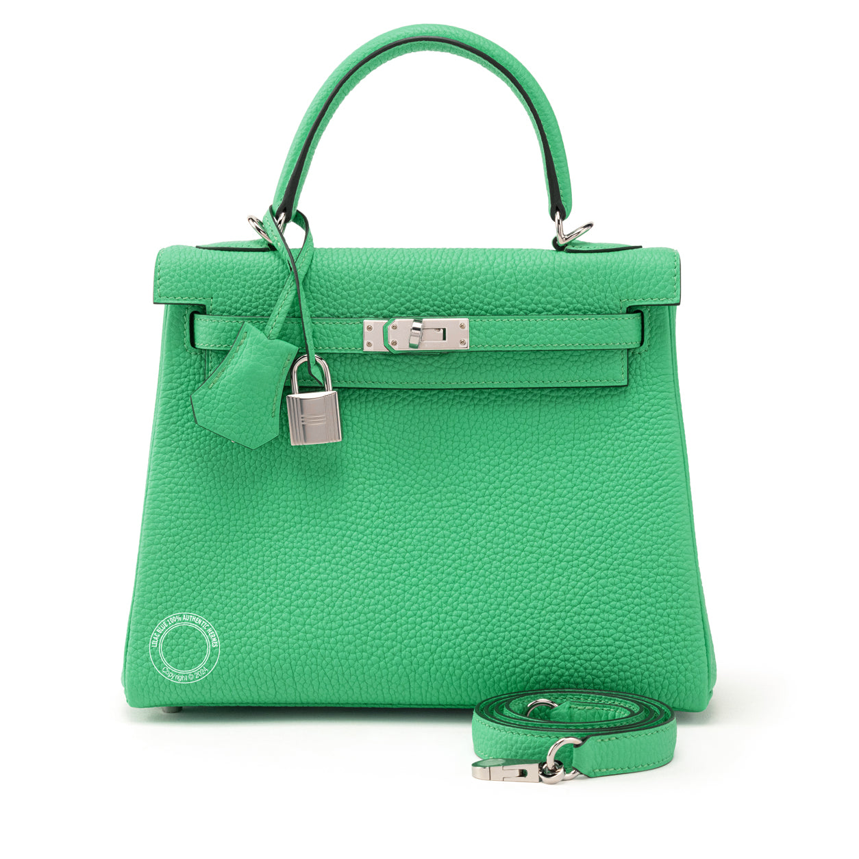 Hermès Kelly 25cm Vert Comics Epsom PHW