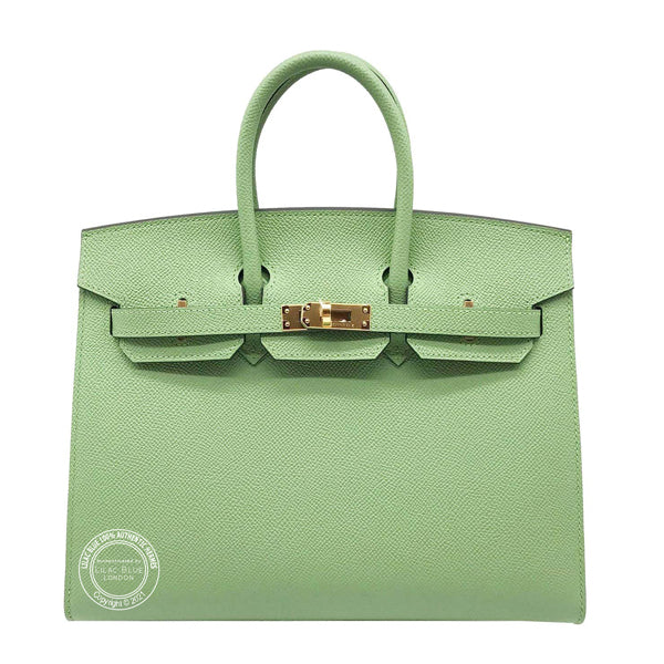 Hermès Birkin 25cm Vert Criquet Sellier Epsom GHW