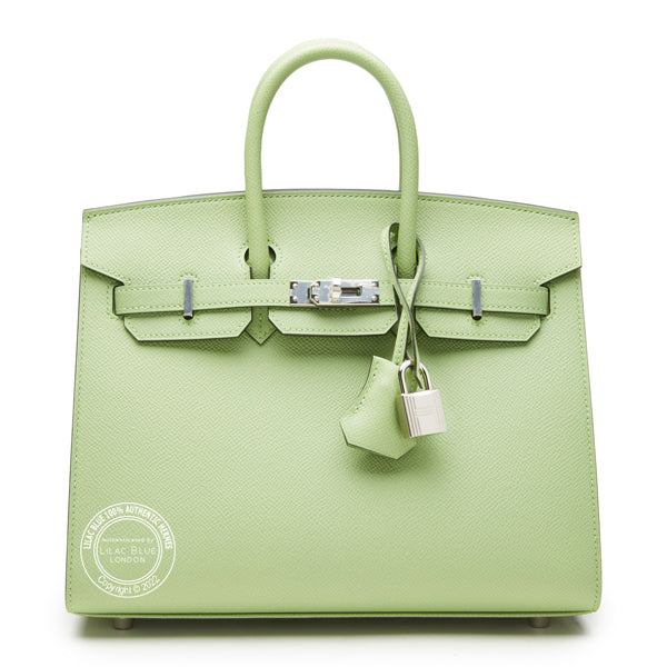 Hermès Birkin 25cm Vert Criquet Sellier Epsom PHW