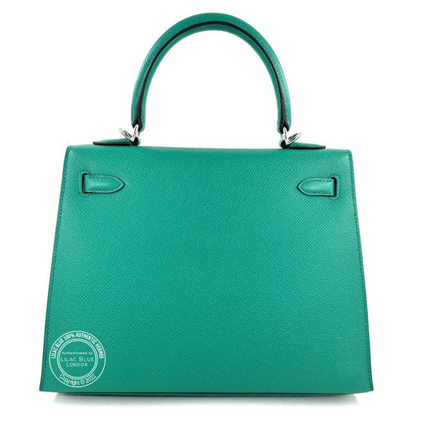 Hermès Kelly 25cm Vert Jade Epsom PHW