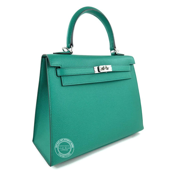 Hermès Kelly 25cm Vert Jade Epsom PHW