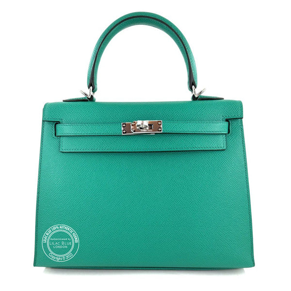 Hermès Kelly 25cm Vert Jade Epsom PHW