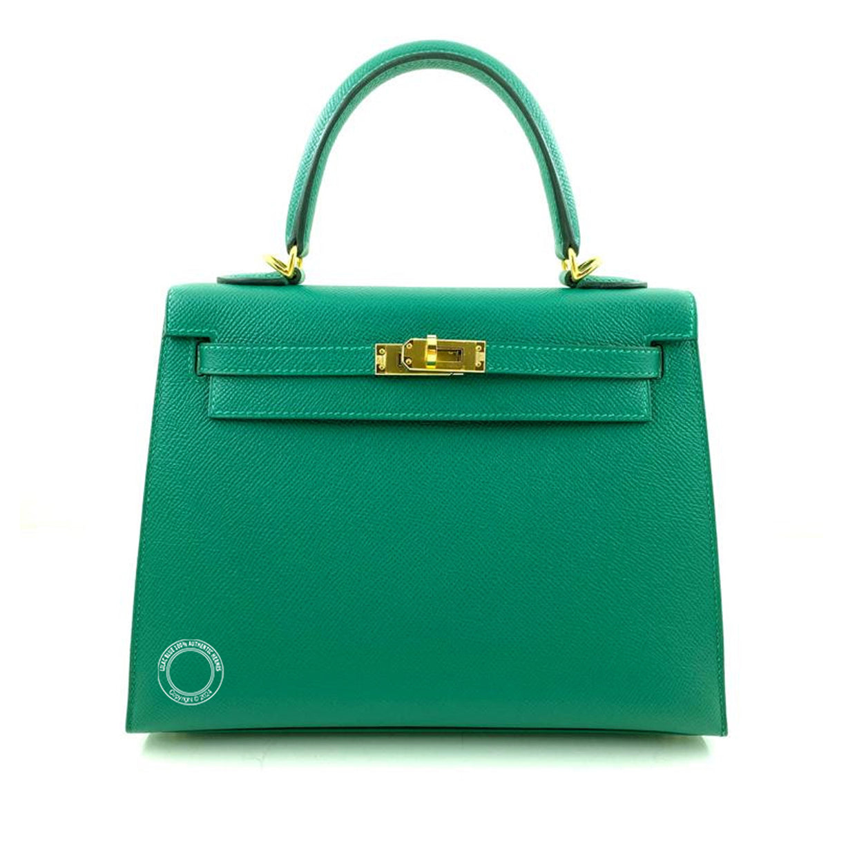 Hermès Kelly 25cm Vert Vertigo Epsom GHW