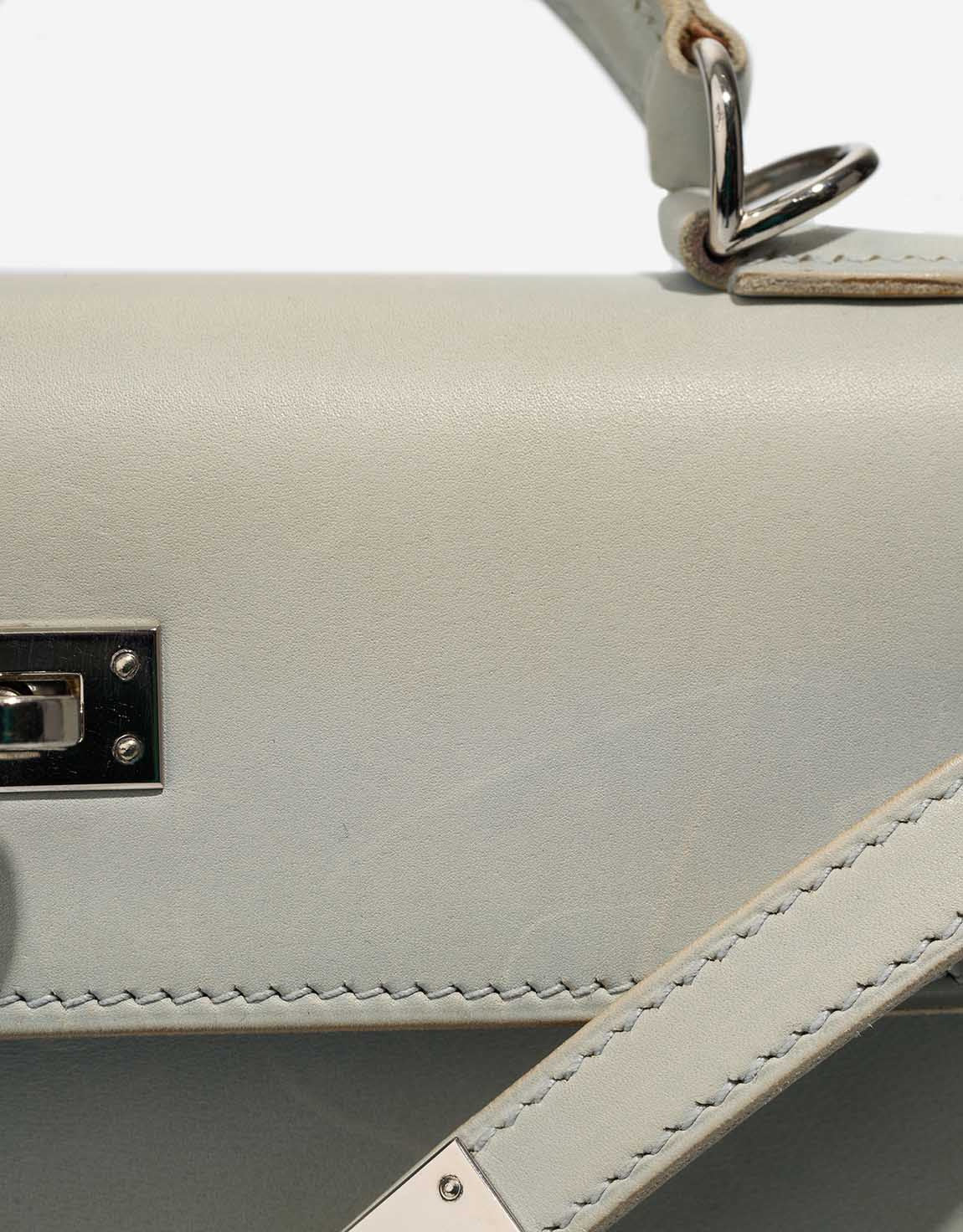 Hermès Kelly 25 Bleu Glacier Box Nepal PHW - Preloved